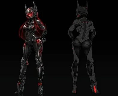 Cybergirl in Body Armour Robot concept art, Sci fi concept a