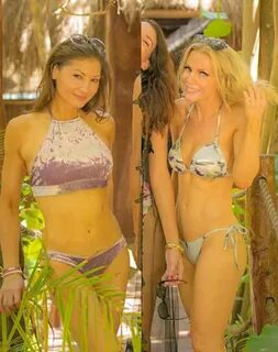 Kacey Montoya & Liberte Chan Weather Girls Dish Out Bikinis 