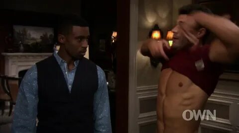 Aaron O’Connell as Wyatt Cryer shirtless in The Haves and th