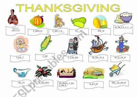 Thanksgiving exercises - ESL worksheet by myszunia