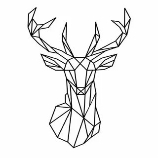 Ciervo lineal" de NEBIROS Redbubble Geometric deer, Geometri