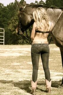 PINTEREST Sexy Women Riding Horses With horse Clothes-tight 