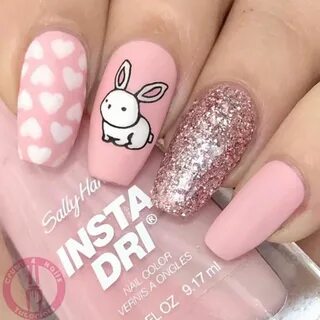 50+ Cute Bunny Nail Designs For Easter - The Glossychic Kids