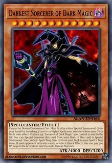 Darkest Sorcerer of Dark Magic Custom yugioh cards, Dark mag