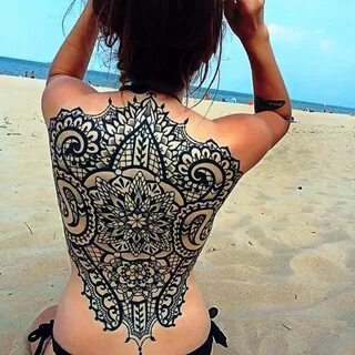 Beautiful back tattoo. #Art #Design #Tattoo #Drawing #Sculpt
