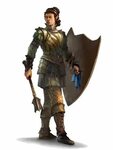 Male Half-Elf Cleric of Erecura - Pathfinder PFRPG DND D&D 3