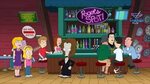 YARN with bar fights every hour on the hour. American Dad! (
