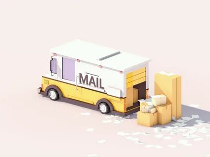 Mail Truck by Alexandr on Dribbble