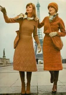 #TBT Knit Dressing Seventies fashion, 70s fashion, 1970s fas