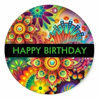 Happy Birthday Gift Sticker Zazzle.com Happy birthday gifts,