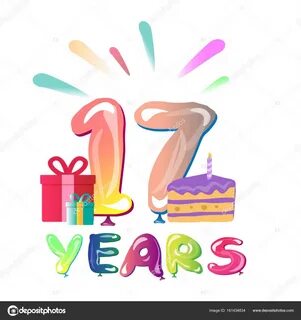 Happy anniversary 17 years Stock Vector Image by © sasha_zer