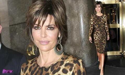 Lisa Rinna steps out in sultry leopard print while promoting