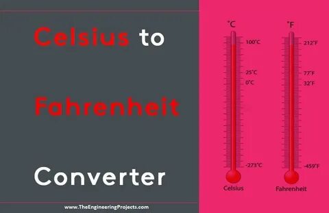 Celsius to Fahrenheit Converter - The Engineering Projects