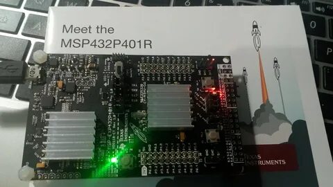 Uji blinking led MSP432 (MSP-EXP432P401R) di GNU Linux denga