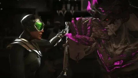 Injustice 2 : Catwoman Vs Swamp thing - All Intro/Outros, Cl