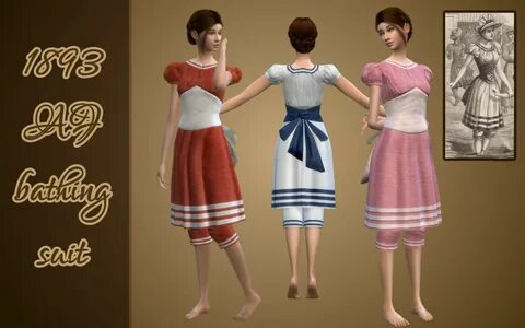 1893 bathing suit for women Suits for women, Sims 4 clothing