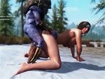 Sexy Skyrim- Taught by a riekling how to survive in a cold c