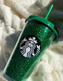 Starbucks Glitter Tumbler Holiday Green Cup 2018 Grande 16oz