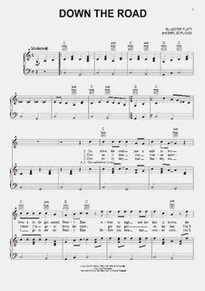 Down The Road Piano Sheet Music OnlinePianist