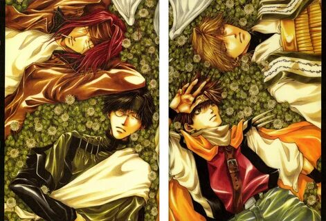 Saiyuki (Son Goku (Saiyuki), Genjyo Sanzo, Sha Gojyo, Cho Ha