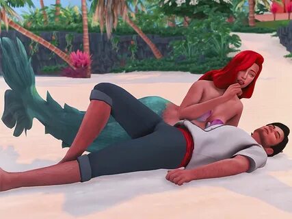 The Sims Resource - Ariel Saves Eric Pose Pack