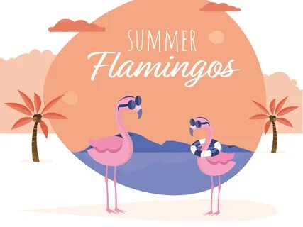 Summer Flamingos - UpLabs