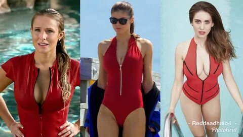 Zippers, Cleavage, and Red Bathing Suits: Kristen Bell, Alex