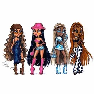 bratz brat painting y2k poverka-center Acrylic Painting