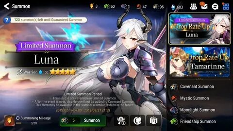 Epic seven - Limited Summon Luna 2time only Omg - YouTube