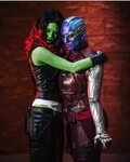Gamora by Sara Moni and Nebula by Amber Skies Historietas