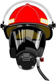 Big Image - Firefighter Mask And Helmet - (1855x2400) Png Cl