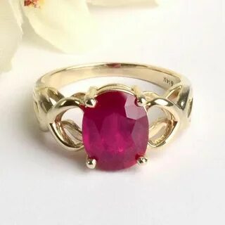 3 Carat Ruby Ring in 14K Gold #GoldCoins Mens gold jewelry, 