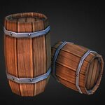 Wooden Barrel GameDev Market