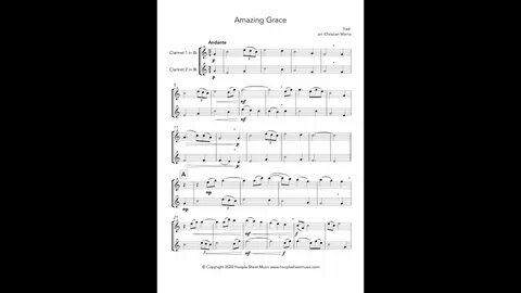 Amazing Grace (Clarinet Duet) - YouTube Music