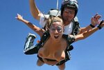 Fly naked in a crazy nude sky diving photos - Porn Image