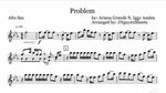 Problem - Ariana Grande ft. Iggy Azalea (Saxophone Sheet Mus