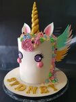 Double barrel winged unicorn cake. Sugar Wings, vanilla cake