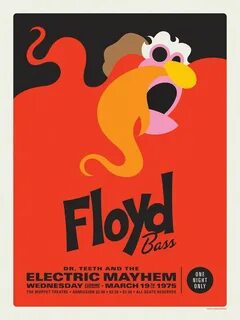 Electric Mayhem Concert poster design, Muppets, Concert post