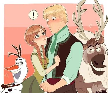 Fairy Tales : Kristoff Olaf the Snowman Princess Anna Sven 1