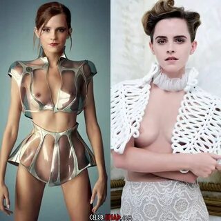 Emma Watson's Nude Titties For Futuristic Fashion