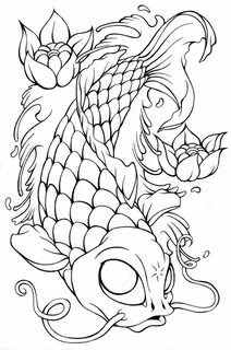 Koi fish drawing, Tattoo design drawings, Koi tattoo design