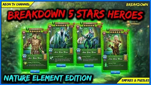 REVIEW & GRADING 5 STARS NATURE ELEMENT TRAINING CAMP HEROES