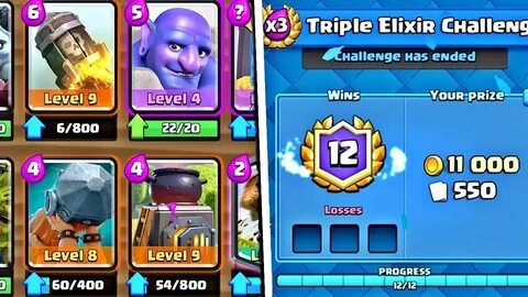 CASTIGAM TRIPLE ELIXIR CHALLANGE?! - CLASH ROYALE - YouTube