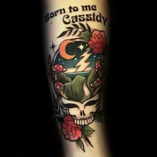 50 Grateful Dead Tattoo Designs For Men - Rock Band Ink Idea