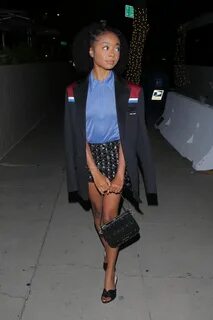 Leggy Skai Jackson & Her Pal Look Stunning as They Step Out 