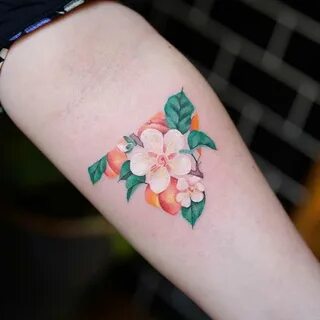 Pin by Heather Hobart on Tattoos Triangle tattoos, Peach tat
