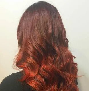 Balayage Red is the trend color for Autumn - 40+ ideas and i