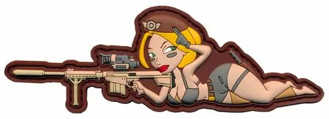 Sniper "Skyler" Pin Up PVC Patch - Patch Squad ®