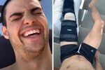 Noah Centineo Showed Us How He Showers After His Knee Replac