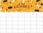 October 2019 Calendar Template Printable Calendario, Calenda
